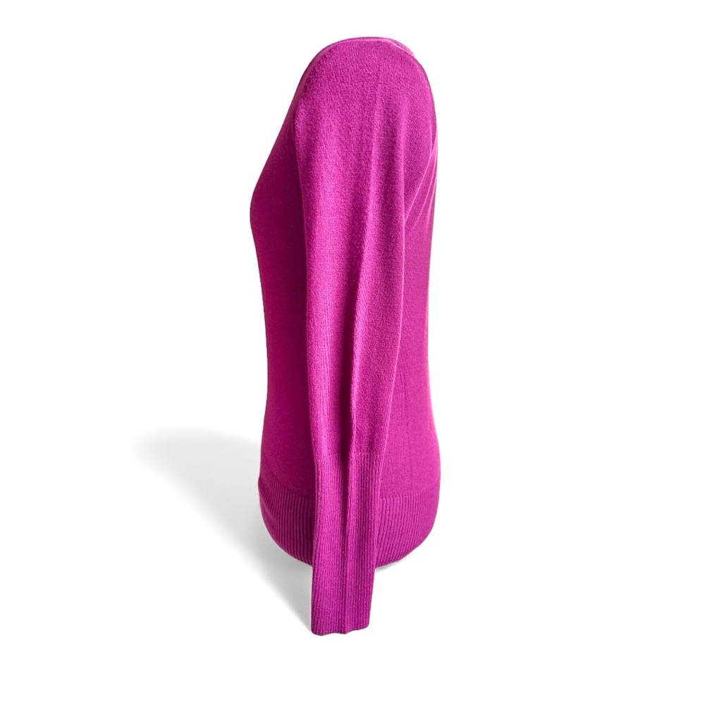 Target Women's V-Neck Sweater in Bold Fuchsia - Picture 5 of 7